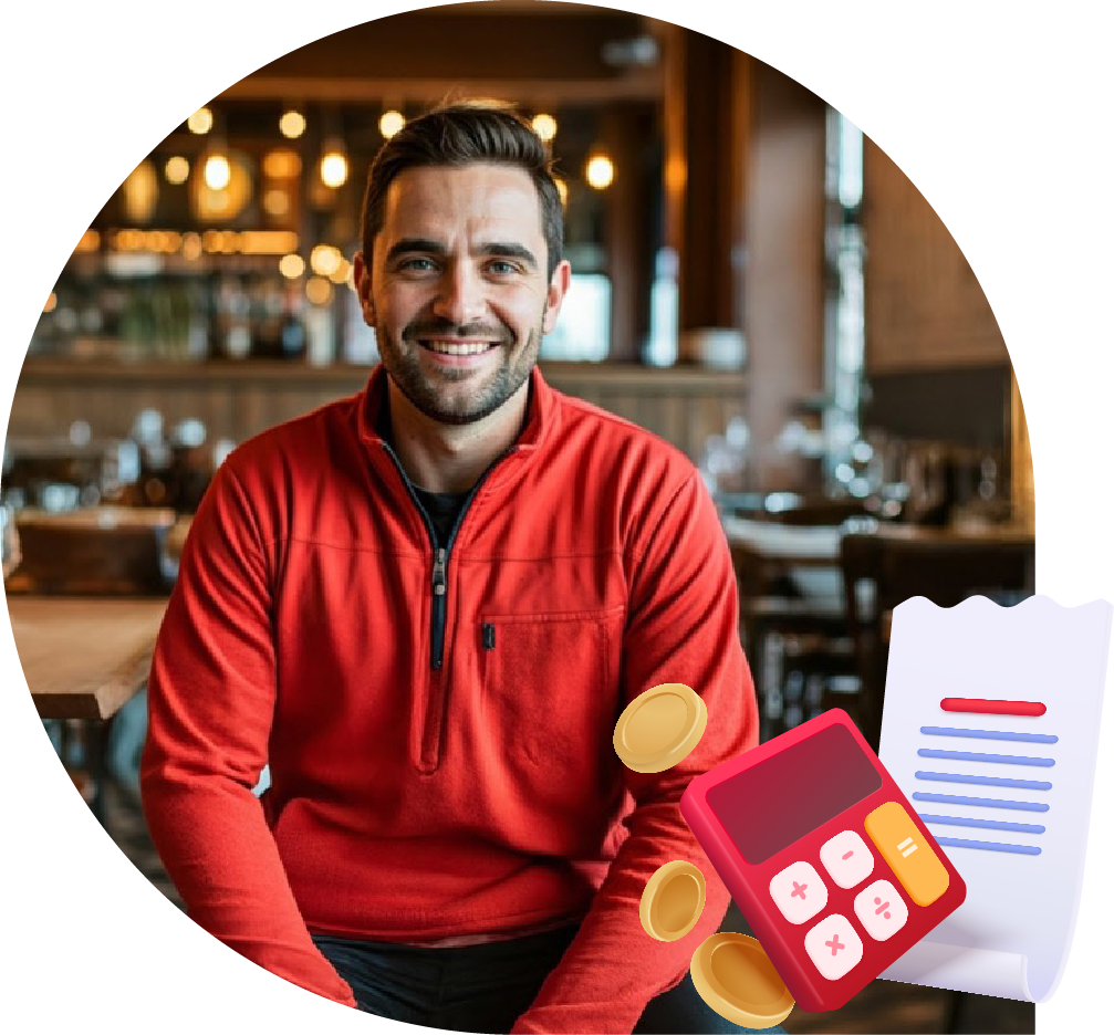 hombre paga impuestos