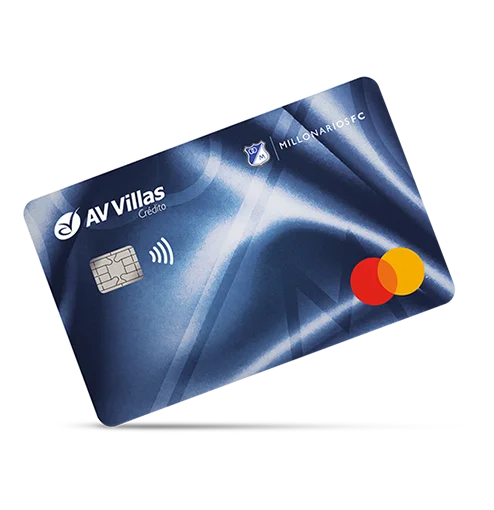 Tarjeta de crédito mastercard Millonarios FC Banco AV Villas